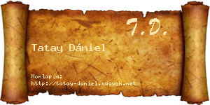 Tatay Dániel névjegykártya